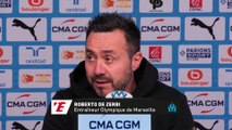 Roberto de Zerbi : « Dernièrement, on souffre un peu plus défensivement » - Foot - Ligue 1 - OM