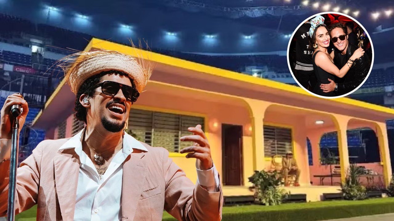 Diego Boneta y Ana de la Reguera, los invitados especiales en la Casita de Bad Bunny en su segundo concierto de CDMX