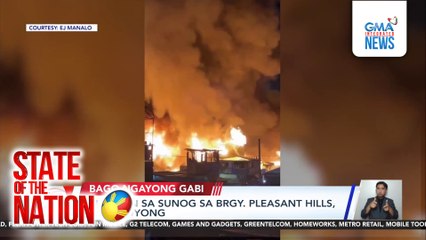 3 sugatan sa sunog sa Brgy. Pleasant Hills, Mandaluyong | SONA