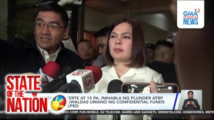 VP Sara Duterte at 15 pa, inihabla ng plunder atbp. dahil sa pagwaldas umano ng confidential funds sa OVP at DepEd | SONA