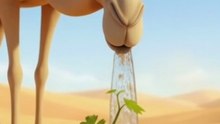A Camel Saved the Grapes 🍇 tree from Drying Out by Water it 😭#ai #save #water #viral video