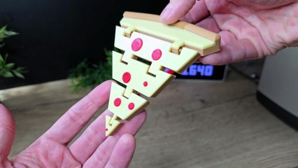 🍕 Articulated 3D Prints - 3D Printed Pizza Slice - 3D Pizza Slice - 3D Pizza Model