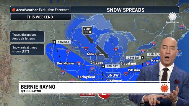 First accumulating snow and coldest air of the season to impact I-95 corridor this weekend