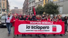 In diecimila in piazza a Napoli al corteo Cgil contro la manovra