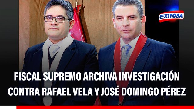 Fiscal supremo archiva investigación contra Rafael Vela y José Domingo Pérez por declaraciones de Jaime Villanueva