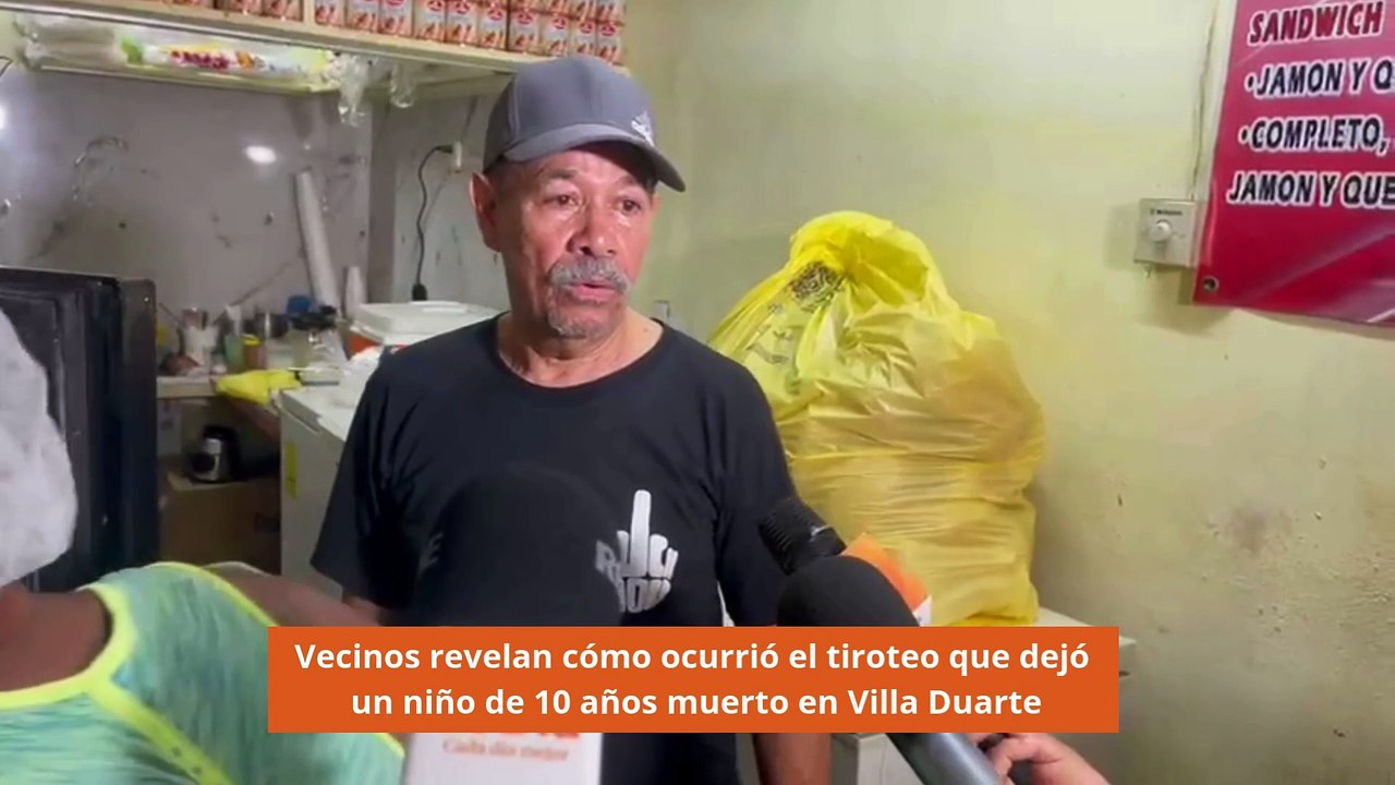 Vecinos revelan cómo ocurrió el tirot3o donde perdió la vida un niño de 10 años en Villa Duarte