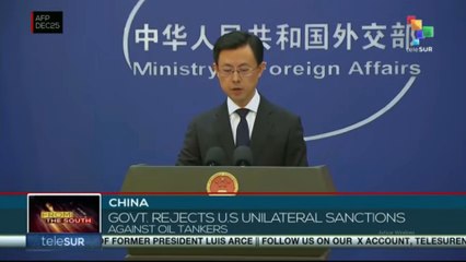 China rejects unilateral sanctions against oil tankers