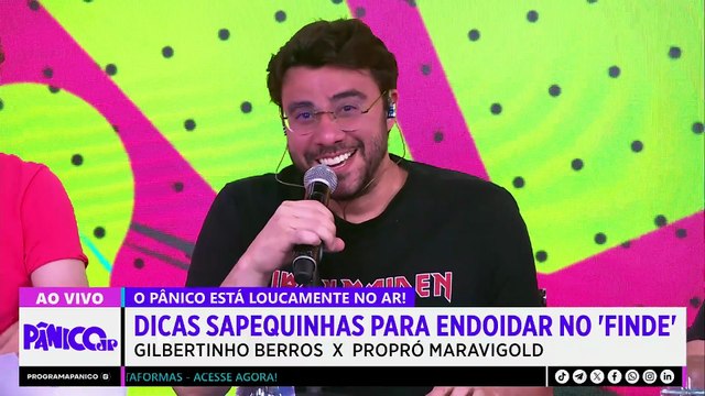 PÂNICO NO SEXTOU É IGUAL ZAMBELLI ANDANDO NA RUA: TIRA ARMA PRA FORA E TORCE PRA NINGUÉM BRIGAR