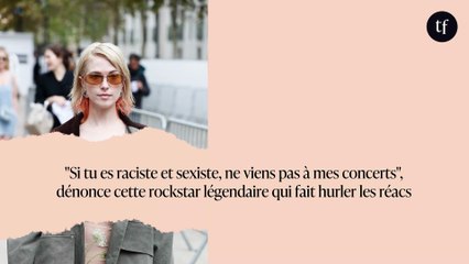 "Si tu es raciste et sexiste, ne viens pas à mes concerts", dénonce cette rockstar légendaire qui fait hurler les réacs