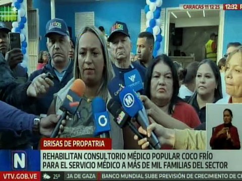 Caracas | Más de mil familias beneficiadas con consultorio médico en Brisas de Propatria