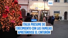 Italia presume de crecimiento mientras las familias se aprietan el cinturón
