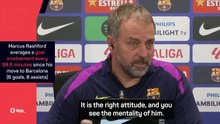 Flick hails Rashford's 'perfect mentality' for Barcelona