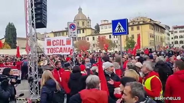 Cortei in tutta Italia per lo sciopero della Cgil contro la manovra