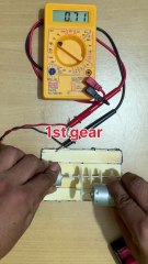 Voltage Output Comparison Across Gear Stages | Multimeter Test