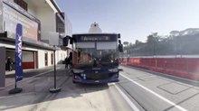 Imola, il video dell'autobus senza autista di Tper testato all'autodromo