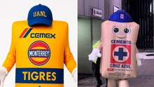 Tigres tiene a Costal Cemex; en redes señalan de copiar a Costalito de Cruz Azul