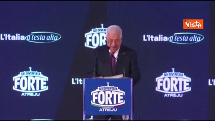 Abu Mazen ad Atreju: «Due popoli due Stati è l'unica via per la stabilità del Medio Oriente»