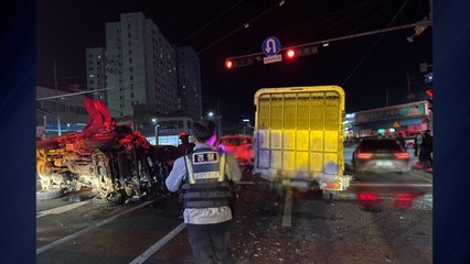 무면허로 연쇄 추돌 사고 낸 50대..."음주측정 거부" / YTN