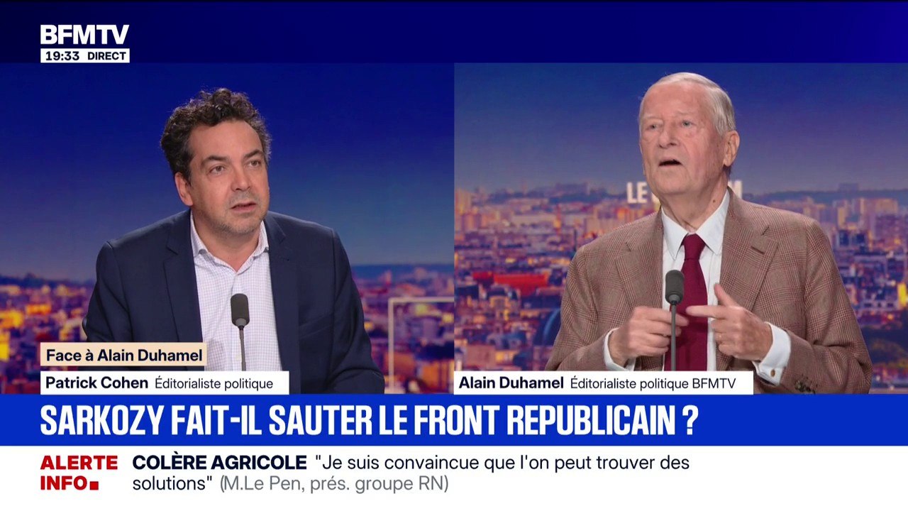 Livre de Nicolas Sarkozy: "Il prend acte de la faiblesse de LR", déclare Patrick Cohen