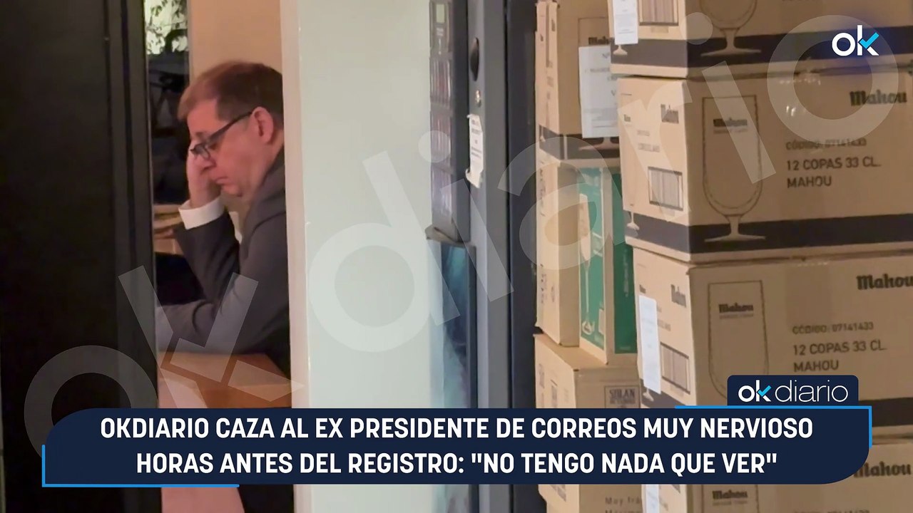 OKDIARIO caza al ex presidente de Correos muy nervioso horas antes del registro: "No tengo nada que ver"