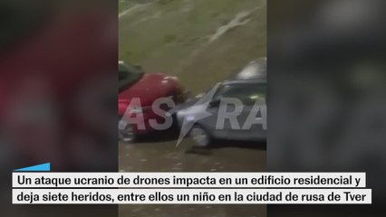 Un ataque ucranio de drones impacta en un edificio residencial en Rusia