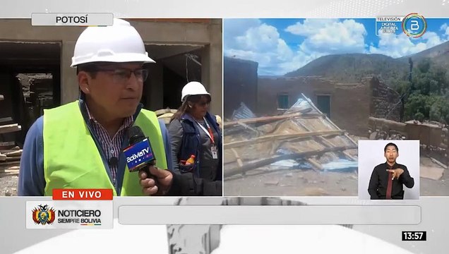 Vientos huracanados y granizadas golpean Tinquipaya y afectan a más de 120 familias