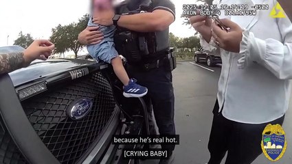 Baby locked inside hot car rescued as temperatures hit 85F