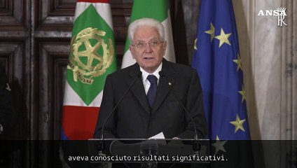Mattarella: "Non puo' evocare pace chi muove guerra"