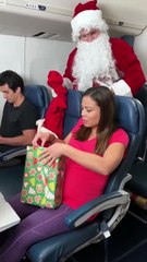 Santa gives the most heartwarming gift😍🥰🎄