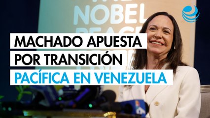 Corina Machado apuesta por una transición pacífica en Venezuela cuando Maduro deje el poder