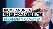 Trump frena otra guerra: Dice que Tailandia y Camboya acordaron poner fin a los combates