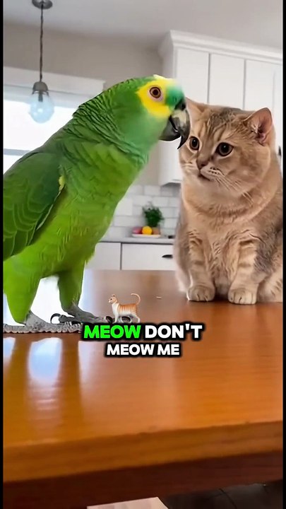 American parrot speaking English! Funny talking parrot