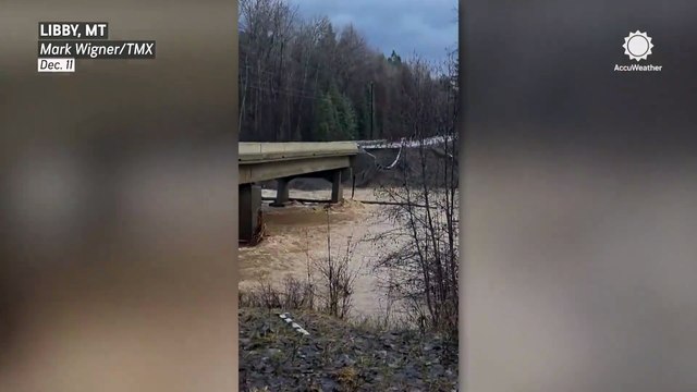 Bridge collapses in Montana as flooding strikes the Pacific Northwest