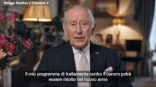 Re Carlo in un videomessaggio trasmesso in tv: «Grazie a una diagnosi precoce, le mie cure contro il cancro saranno ridotte»