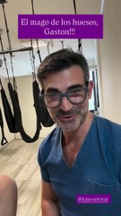 El polémico video de Robertito Funes con su kinesiólogo