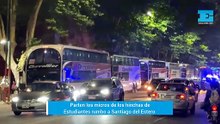 Parte los micros con los hinchas de Estudiantes hacia Santiago del Estero