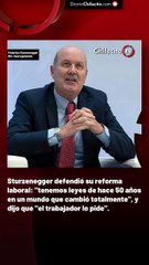 Sturzenegger defendió su reforma laboral: "tenemos leyes de hace 50 años en un mundo que cambió totalmente", y dijo que "el trabajador lo pide".