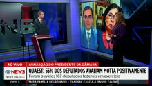 55% dos deputados federais avaliam o trabalho do deputado Motta de forma positiva