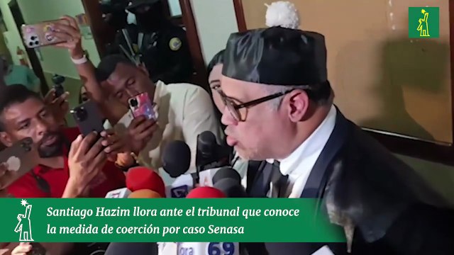 Santiago Hazim llora ante el tribunal que conoce la medida de coerción por caso Senasa