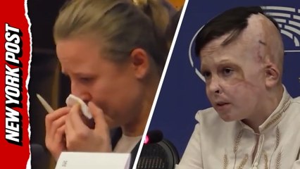 Translator SOBS While Speaking for Injured Ukrainian Boy Who Lost Mom in Russian Attack
