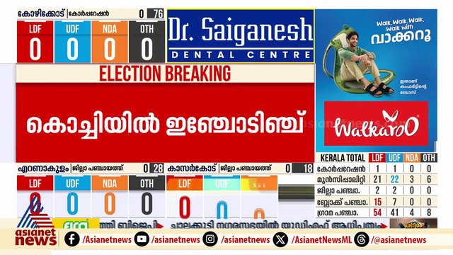 കോട്ടയം ജില്ലാ പഞ്ചായത്തിൽ യുഡിഎഫ് - എൽഡിഎഫ് ഇഞ്ചോടിഞ്ച് പോരാട്ടം