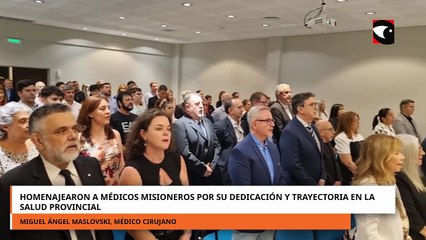 Homenajearon a médicos misioneros por su dedicación y trayectoria en la salud provincial