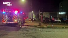 Princípio de incêndio atinge veículo em pátio de chapeação no fim da noite de sexta-feira