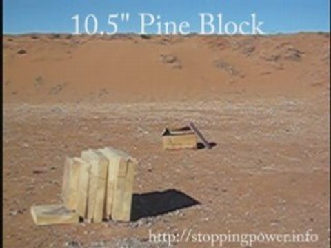 Ruger Mini-14 .223 vs 10.5 wood block