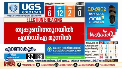 എറണാകുളത്തെ നഗരസഭകളില്‍ ഒരിടത്തും എല്‍ഡിഎഫിന് ലീഡ് ഇല്ല