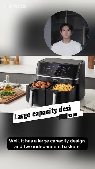 Cook 2 Meals at Once With This Dual Basket Air Fryer #airfryer #kitchenhacks #mealprep