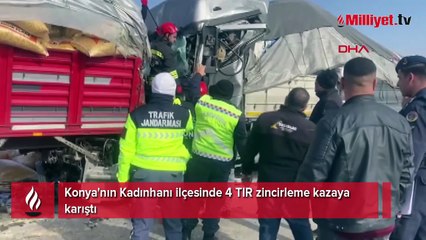 Konya yolunda zincirleme facia! 1 ölü, 2 yaralı