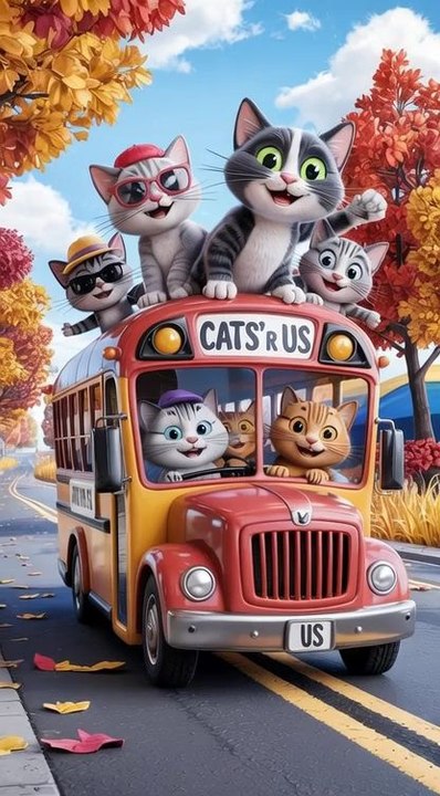 Cats in bus