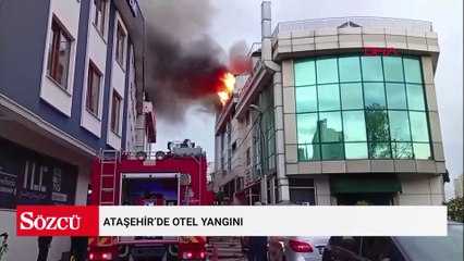 Ataşehir’de otel yangını