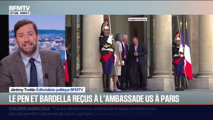 Jordan Bardella et Marine Le Pen reçus par l'ambassadeur américain Charles Kushner
